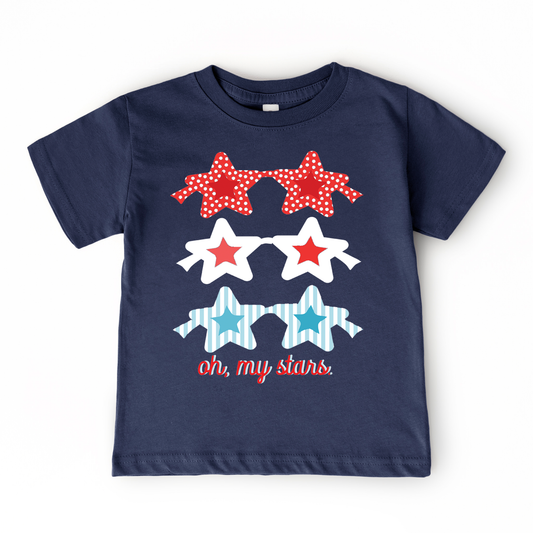 Holland Ave Clothing - Patriotic Sunnies | Girls 4th of July Tee