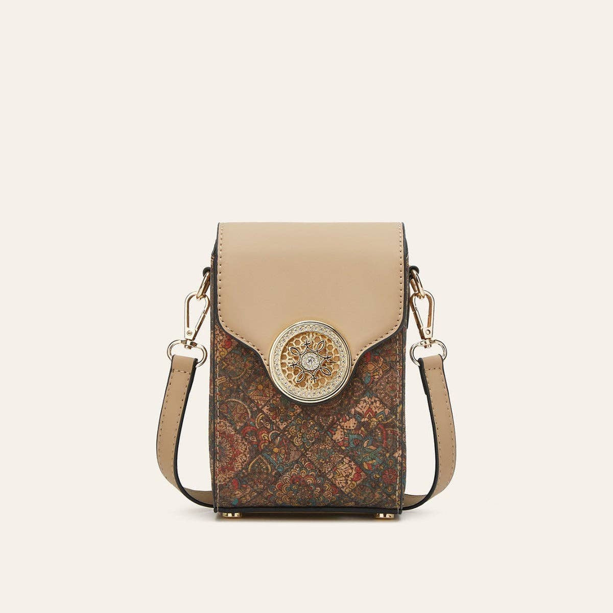 Golden Hour Boutique - Ethnic Style Cork Phone Crossbody Bag