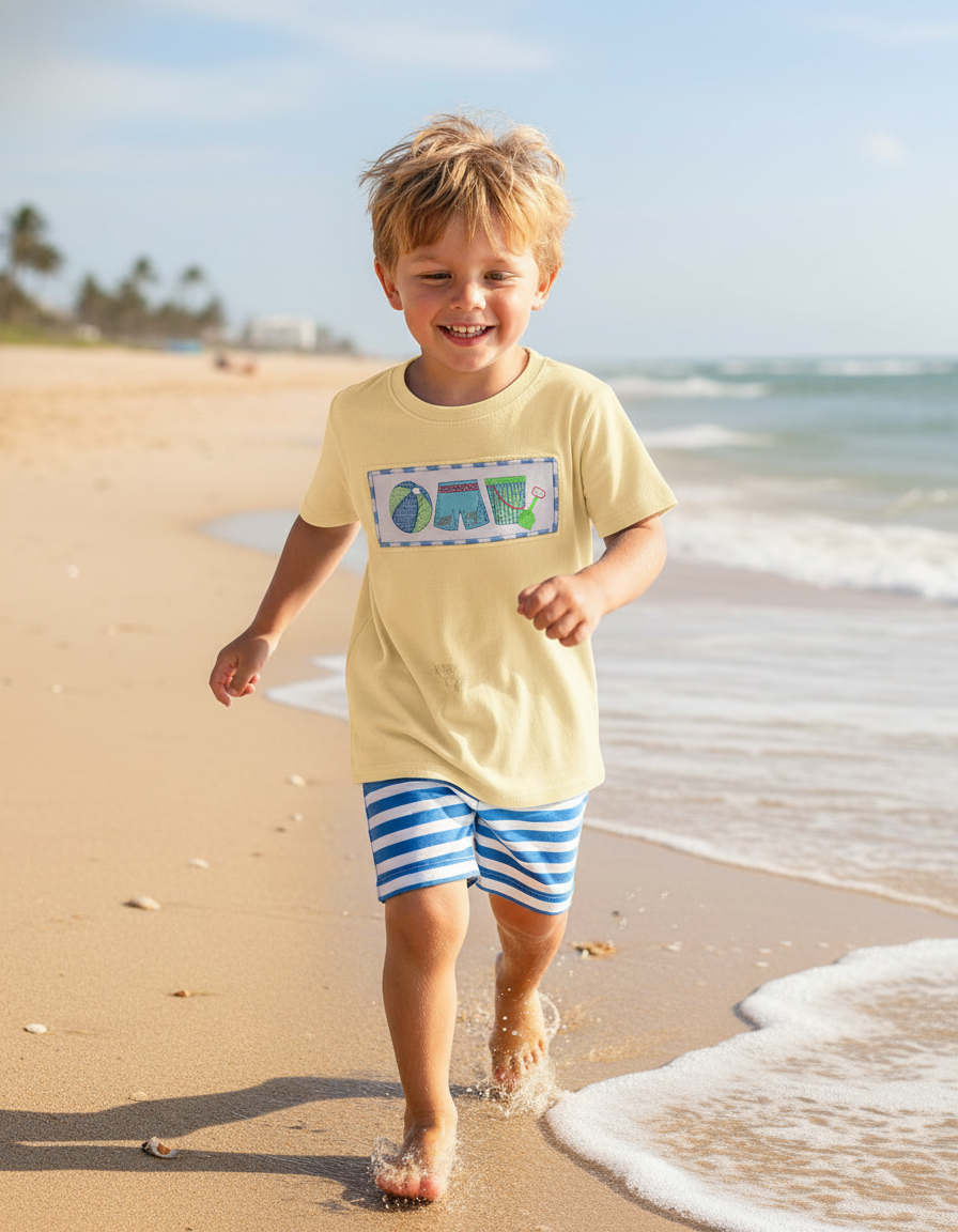 Beach ball boy short set. (preorder)