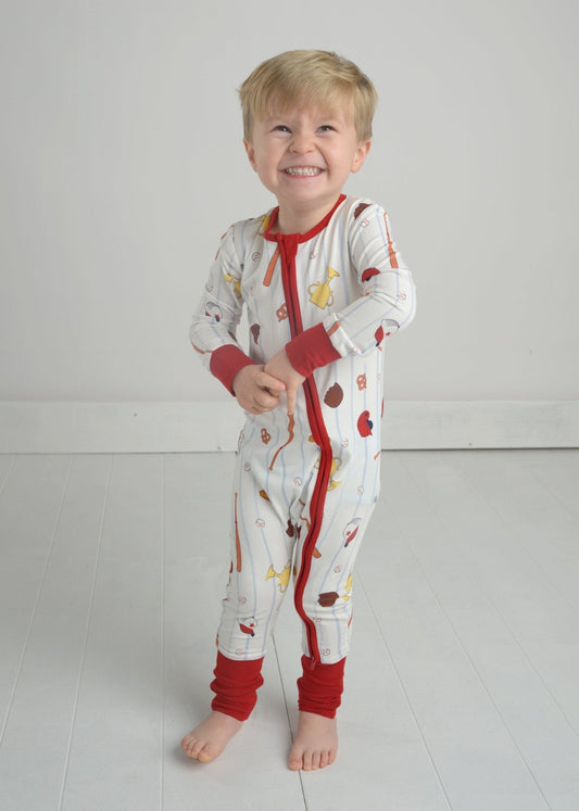 Baseball Bamboo Romper