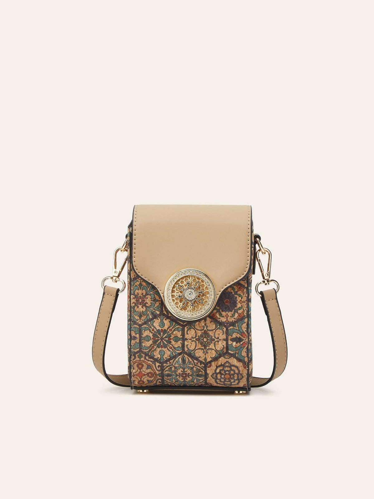 Golden Hour Boutique - Ethnic Style Cork Phone Crossbody Bag