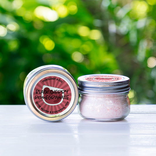 Black Cherry Pomegranate Cocktail Drink Mix | Wine Slush & Mocktail Mixer Jar