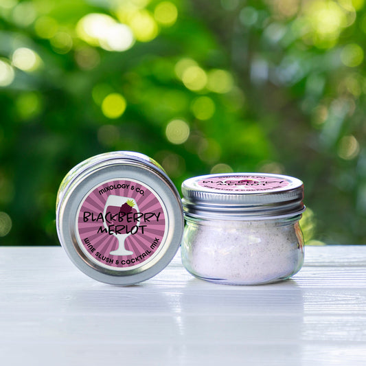 Blackberry Merlot Cocktail Drink Mix | Wine Slush & Mocktail Mixer Jar
