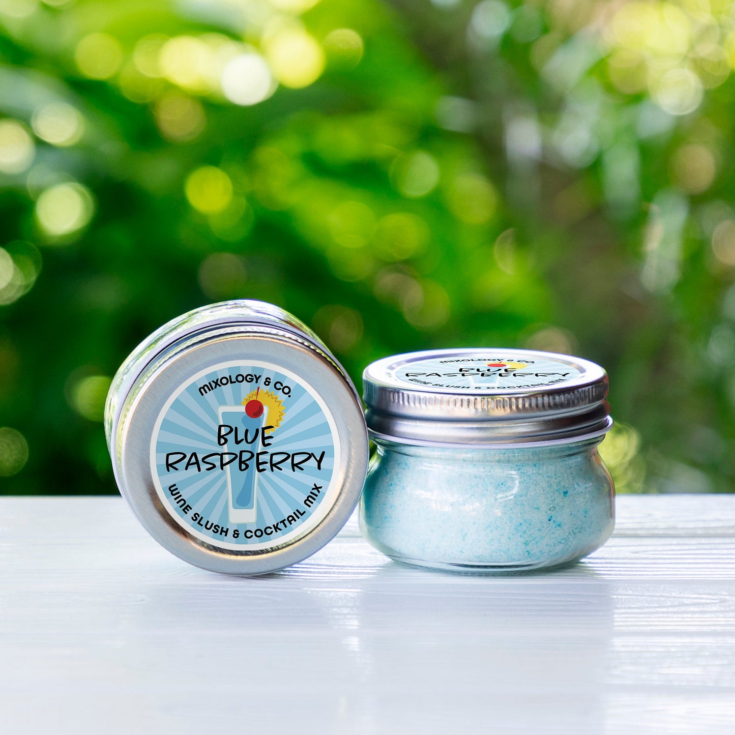 Blue Raspberry Cocktail Drink Mix | Wine Slush & Mocktail Mixer Jar
