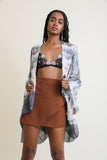 Breezy & Beautiful Dip Dye Kimono Kimonos Black Brown