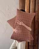 British Vintage Plaid Bedding Set / Red