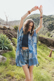 Color Graded Patchwork Kimono