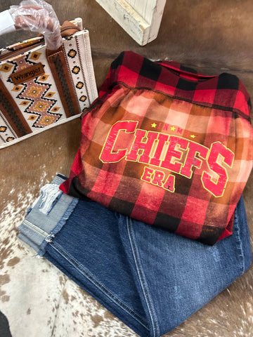 Chiefs Era Bleached Flannel