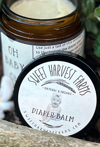 Oh Baby Oh! " What a bum!" Organic Diaper Balm -/Chafing/Cracked Skin- to help soothe any bottom (including adults)