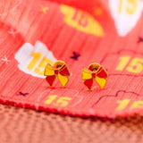 Desert Peach - KC Cheer Bow Stud Earrings