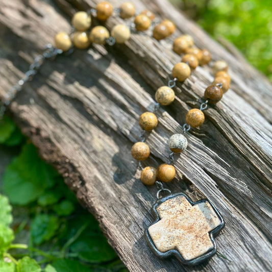 Teton  Soldered Cross Necklace