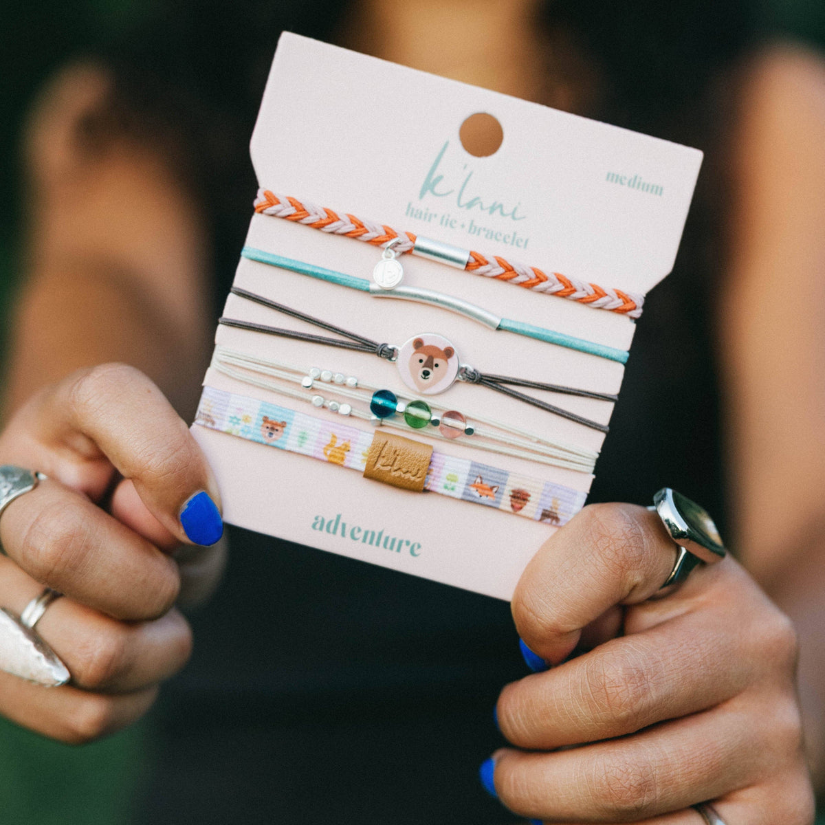 K'lani hair tie bracelets - "Adventure" Animal Themed Hair Tie Bracelets