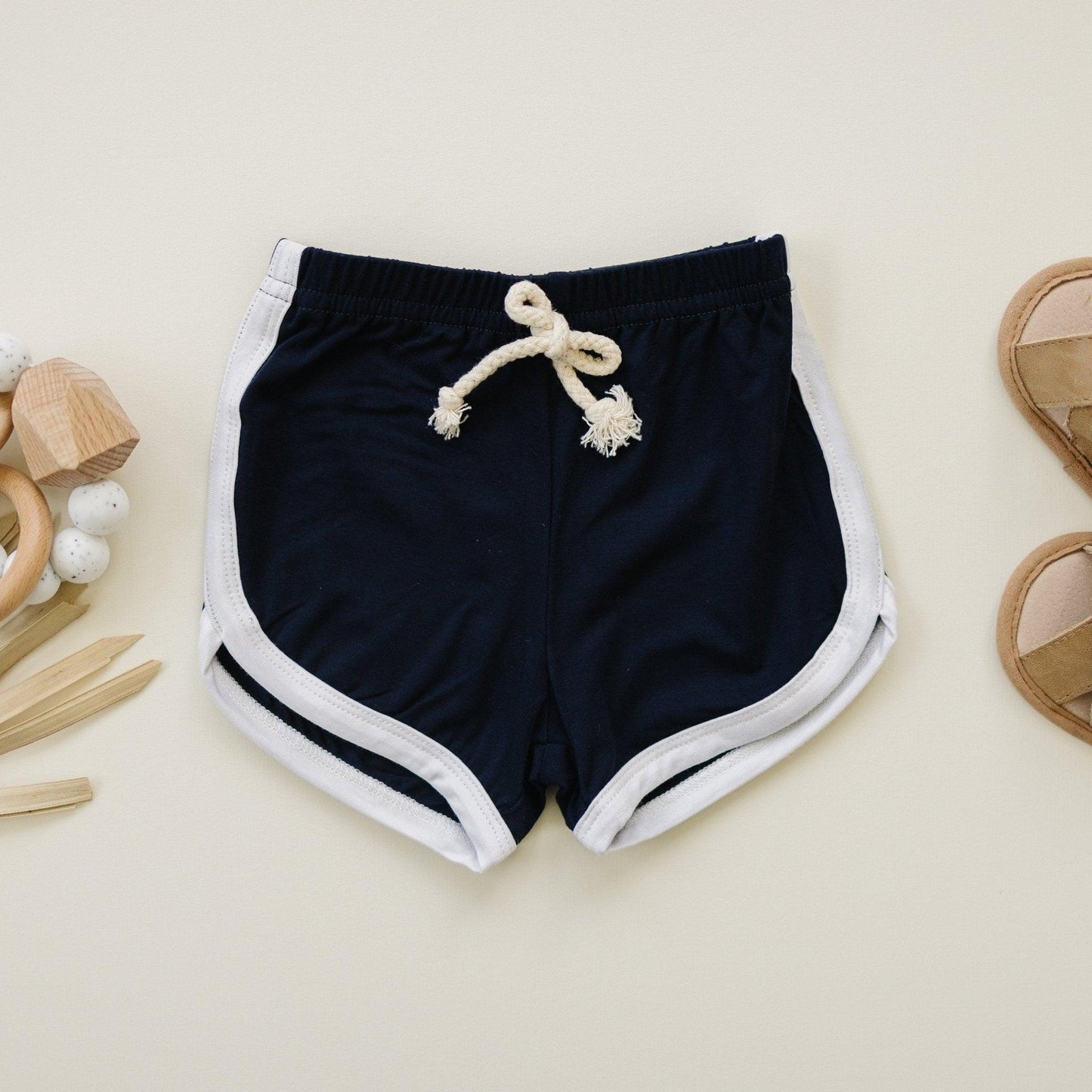 Flag Print Bamboo Pocket Tee & Shorts