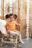 Flower Power Plaid Mod Dress for Baby and Toddler Girls