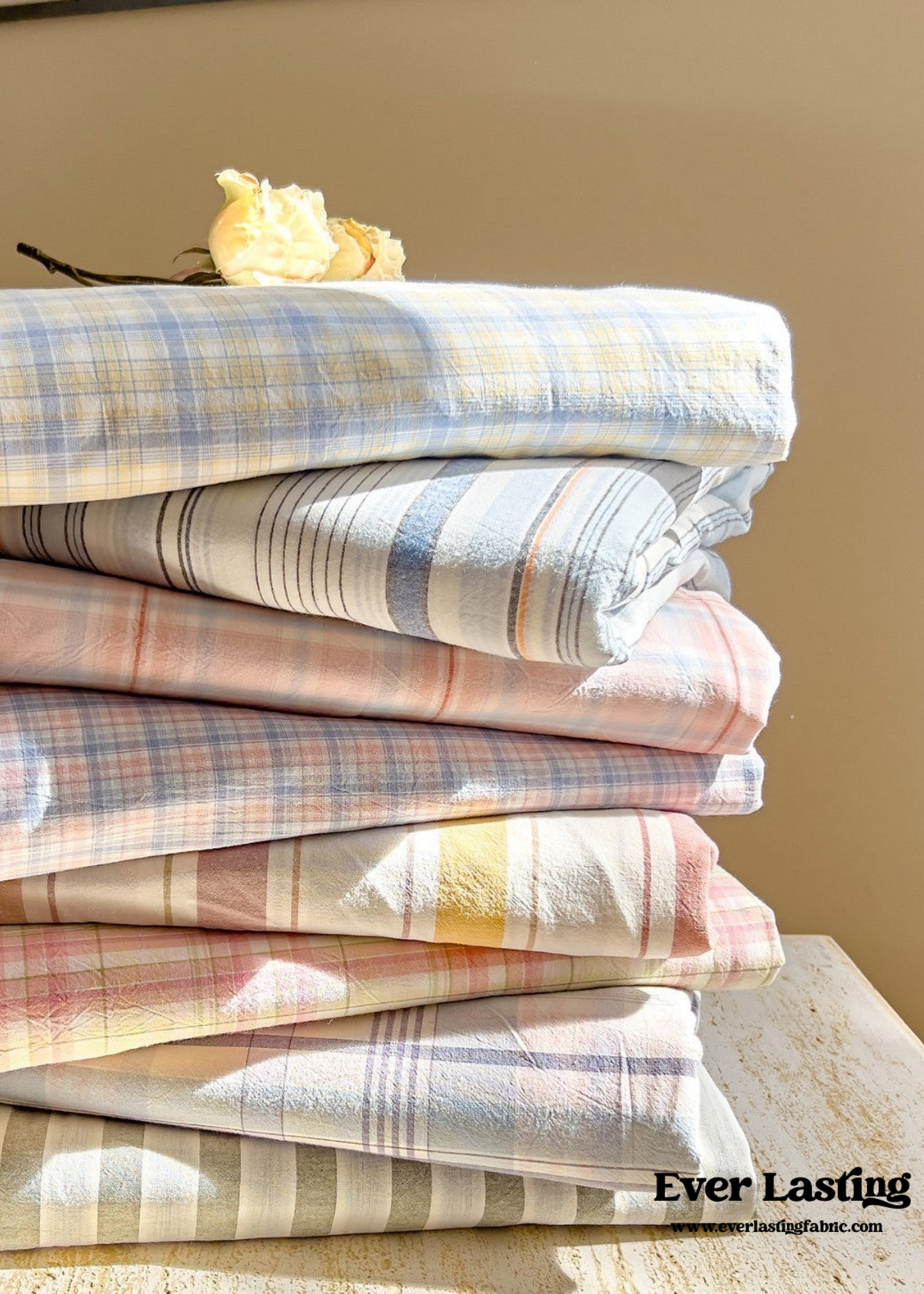 Fresh Plaid Washed Cotton Duvet Cover