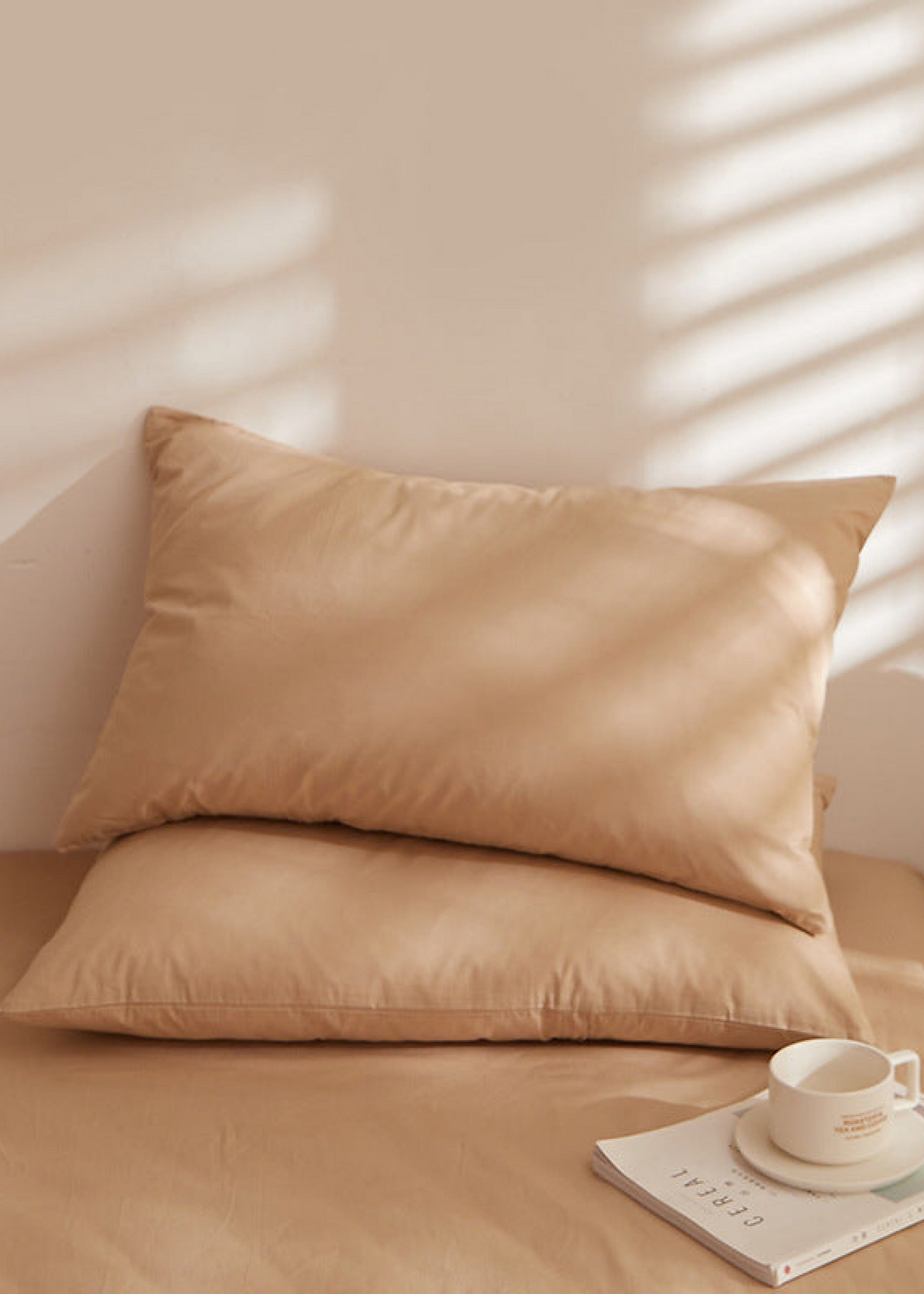 Fresh Plaid Washed Cotton Pillowcases