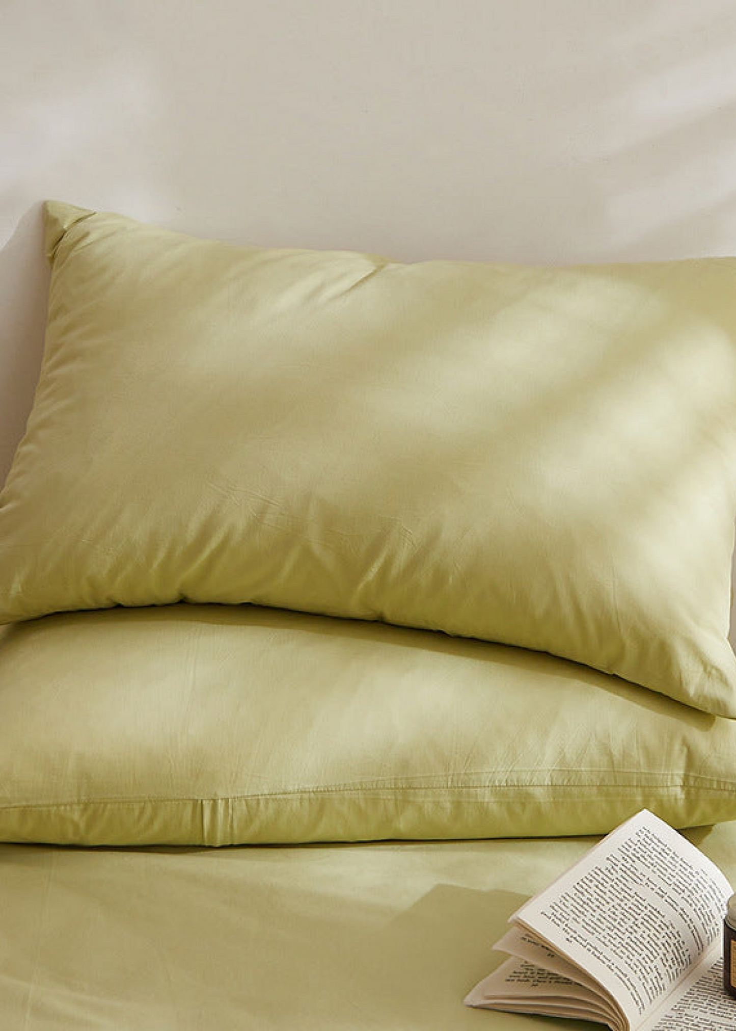 Fresh Plaid Washed Cotton Pillowcases