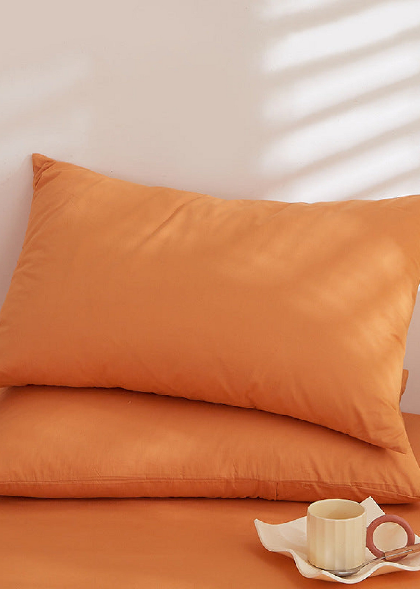 Fresh Plaid Washed Cotton Pillowcases