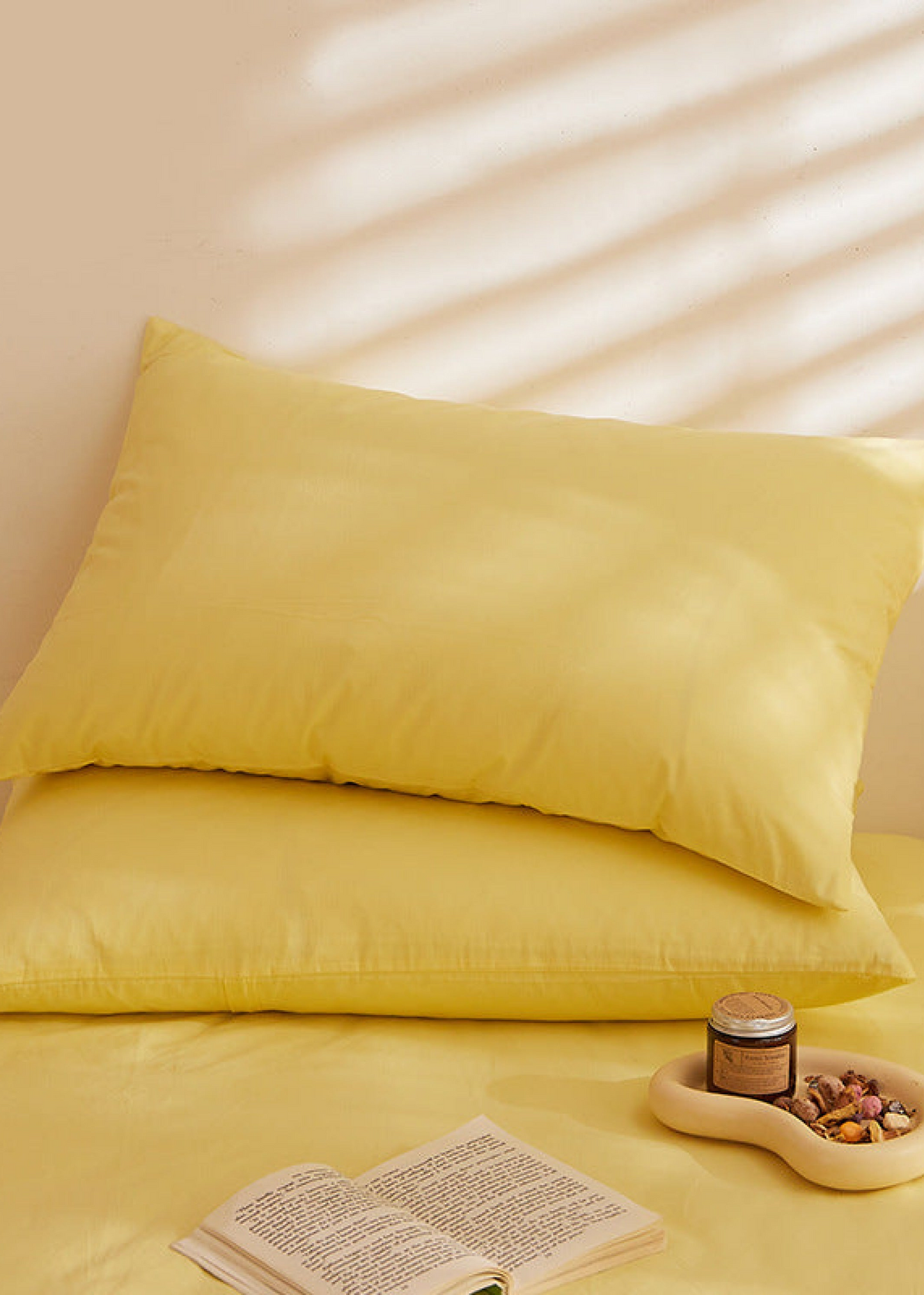Fresh Plaid Washed Cotton Pillowcases