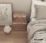 Gingham Bedding Set / Blue