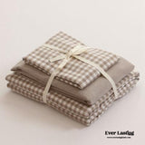 Gingham Bedding Set / Blue