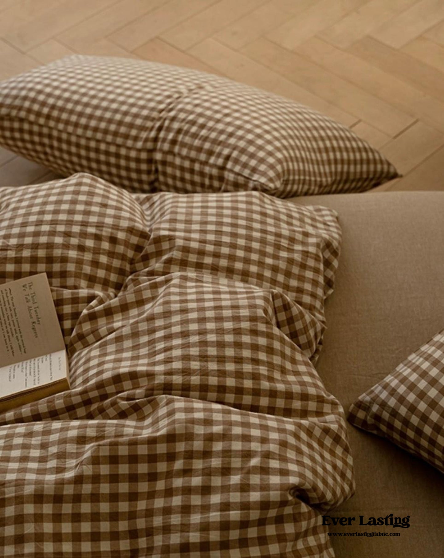 Gingham Bedding Set / Blue
