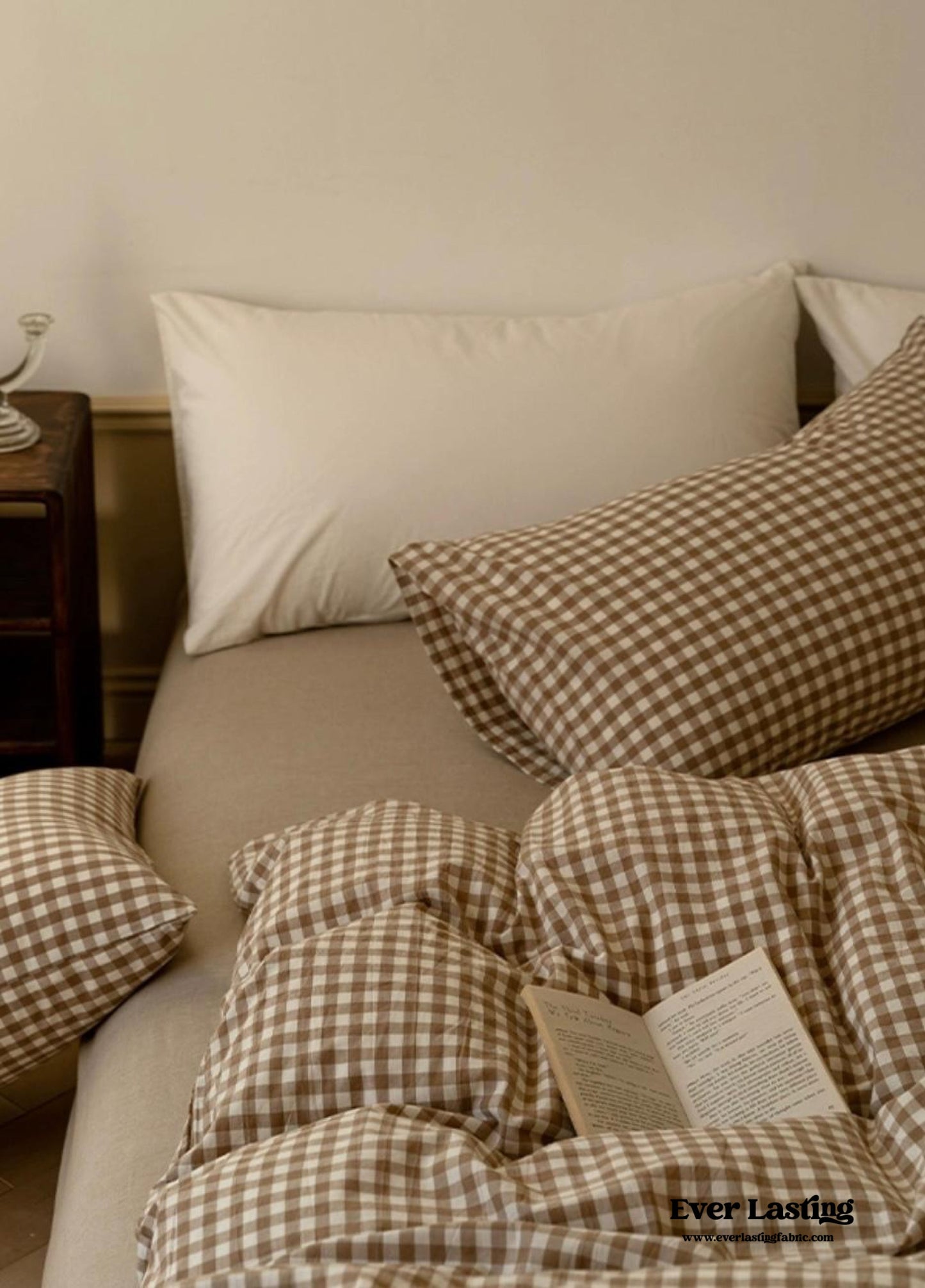 Gingham Bedding Set / Blue