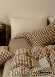 Gingham Bedding Set / Blue