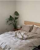 Gingham Bedding Set / Blue