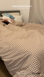 Gingham Bedding Set / Blue