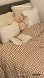 Gingham Bedding Set / Blue