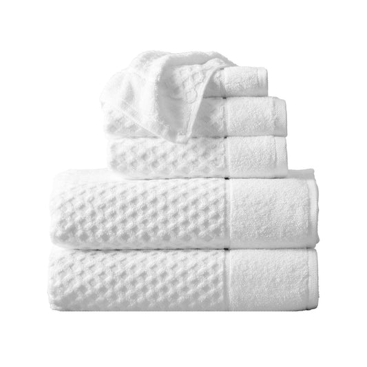 Cotton Diamond Waffle Weave Bath Towel Set - Grayson Collection