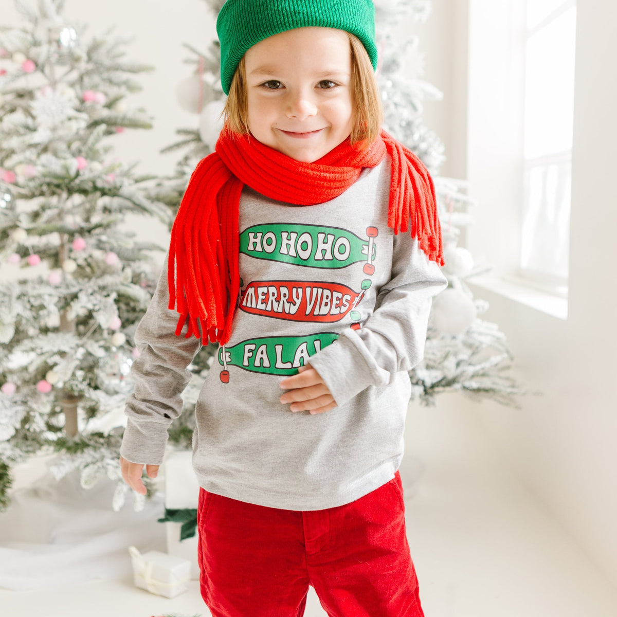 Ho ho ho Merry Vibes Fa La La Toddler Christmas Shirt, Toddler Christmas Shirt, Kids Christmas Shirt, Holly Jolly, Christmas, Skateboard