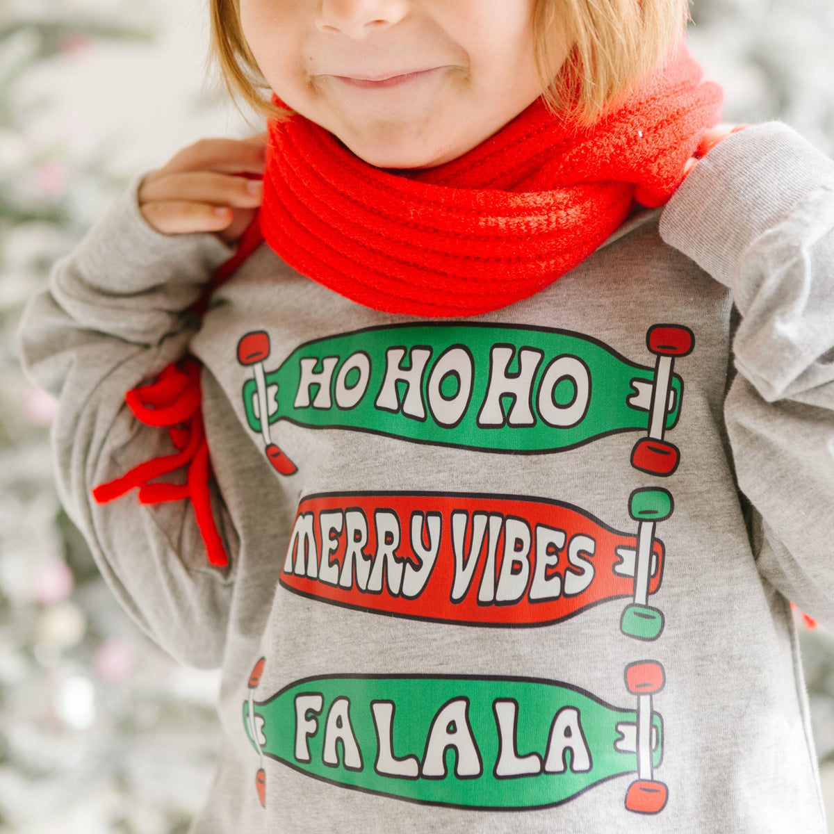 Ho ho ho Merry Vibes Fa La La Toddler Christmas Shirt, Toddler Christmas Shirt, Kids Christmas Shirt, Holly Jolly, Christmas, Skateboard