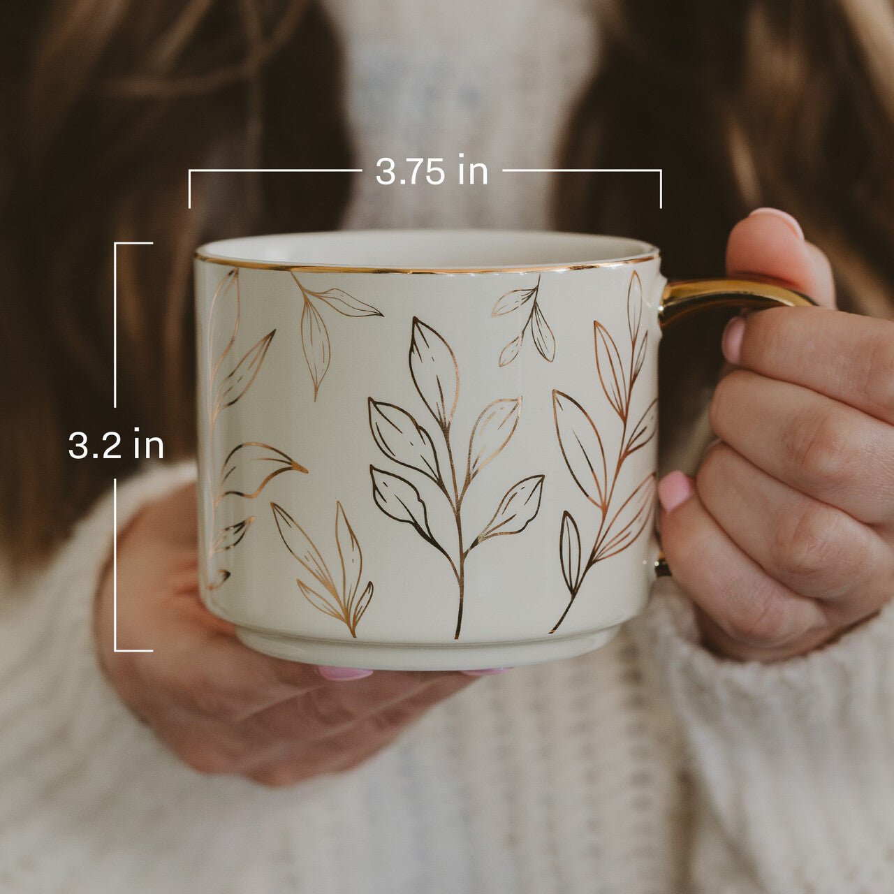 Mrs 14oz. Gold Handle Coffee Mug