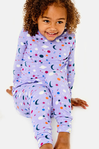 Long Sleeve Pajama Set - Luna Lavender