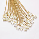 Mother of Pearl Initial Cards