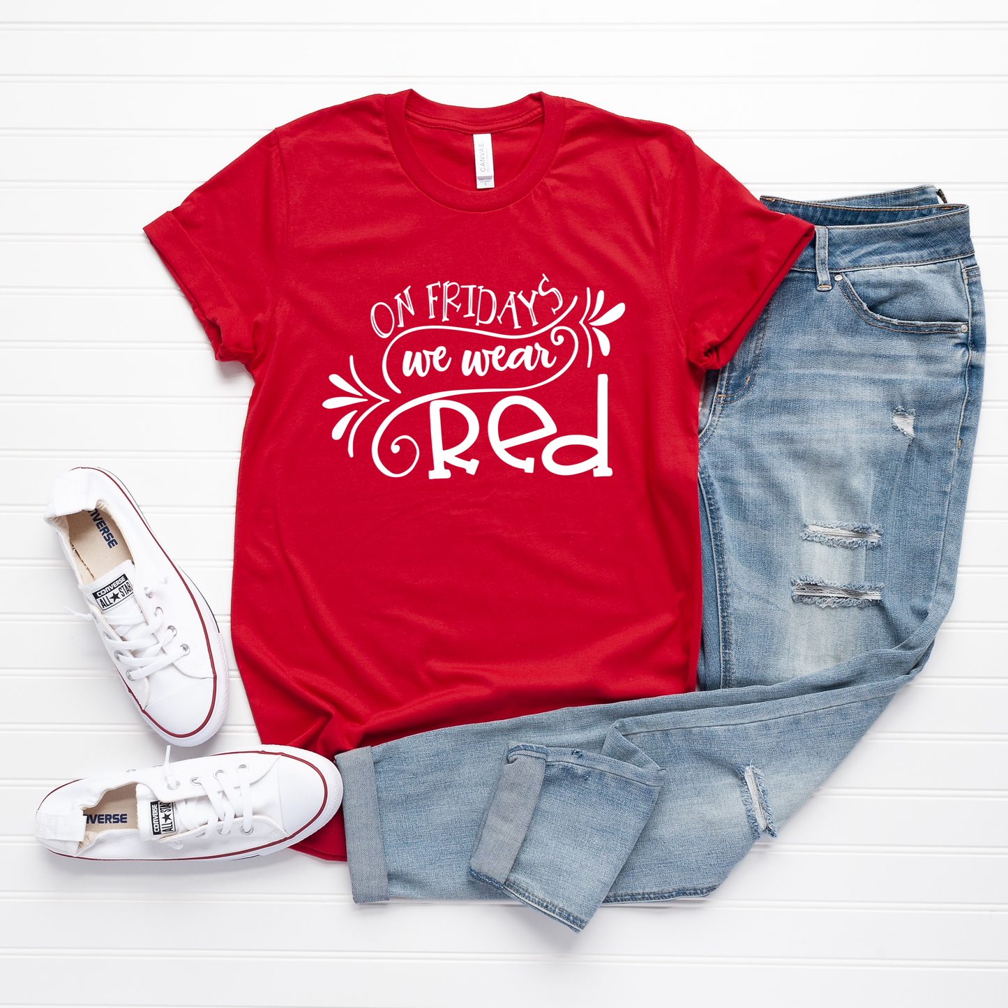 On Fridays We Wear Red Tee