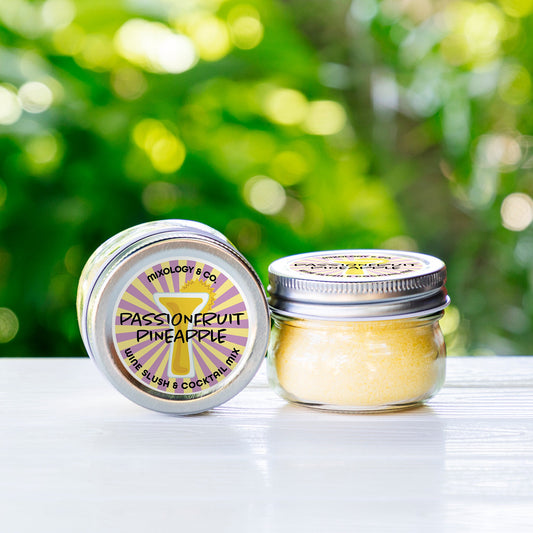 Passion Fruit Pineapple Cocktail Drink Mix | Wine Slush & Mocktail Mixer Jar