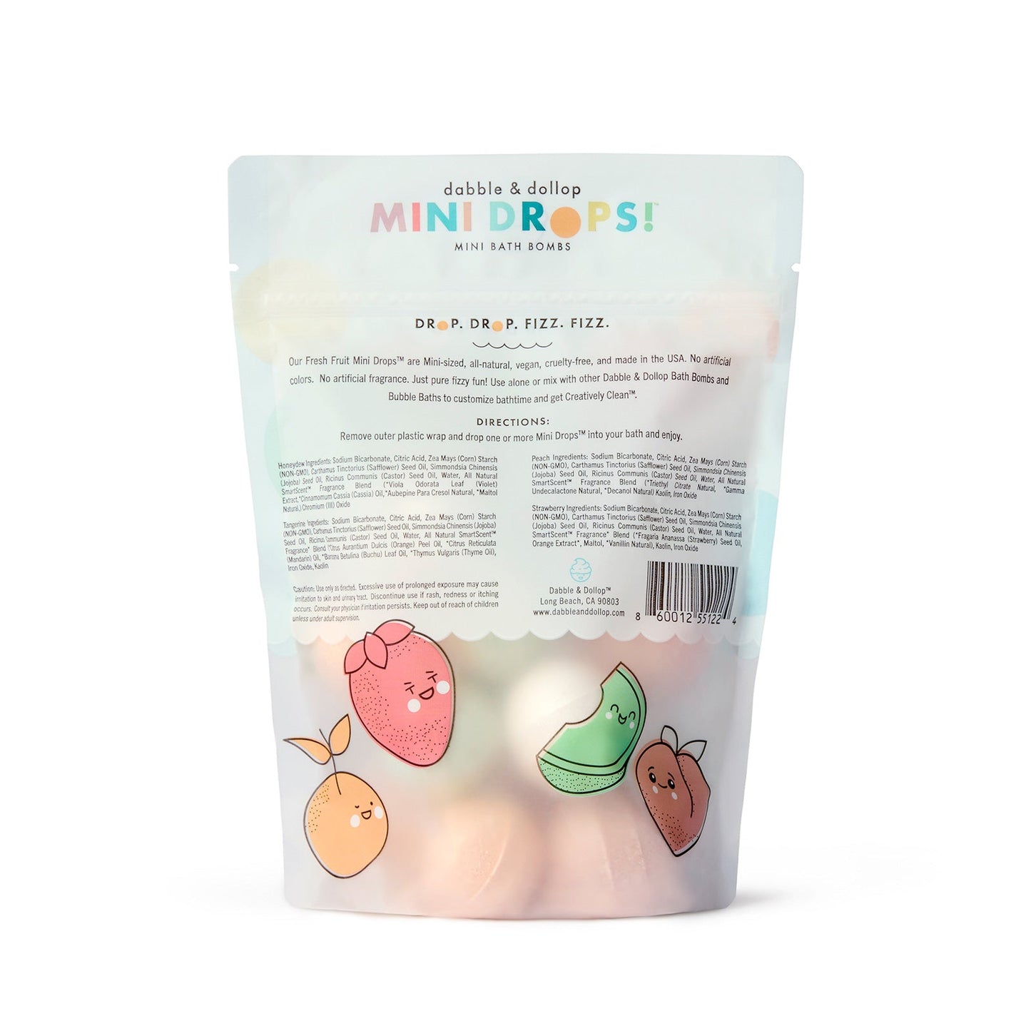 Fresh Fruit Mini Bath Bombs