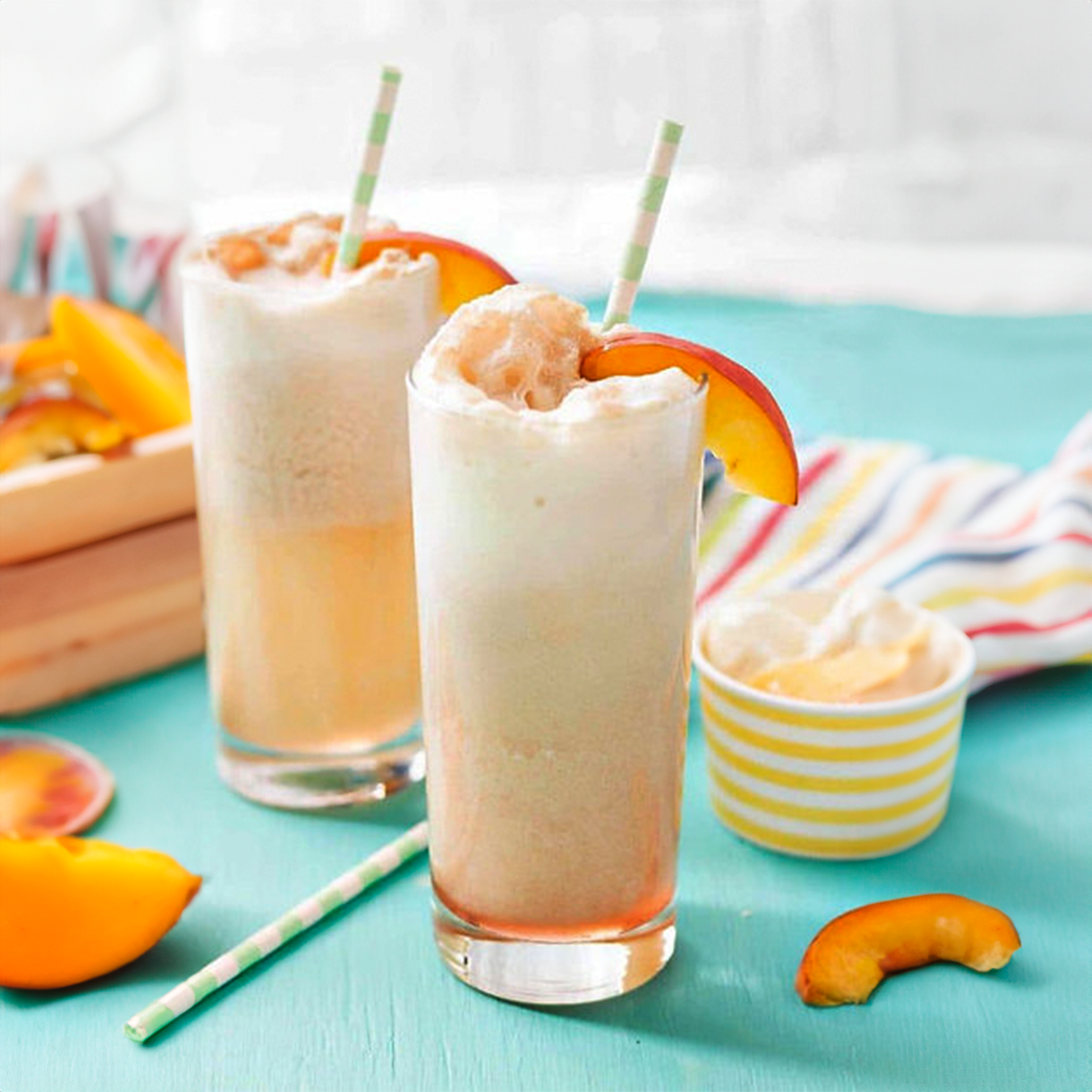 Peach Bellini Cocktail Drink Mix | Wine Slush & Mocktail Mixer Jar