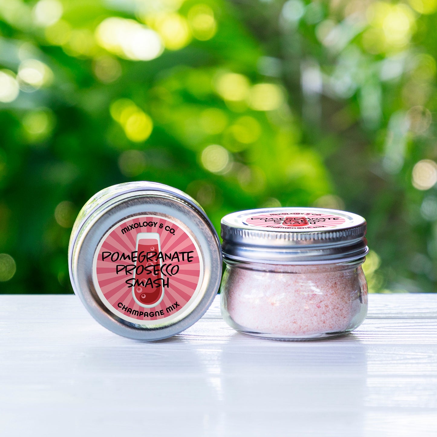 Pomegranate Prosecco Smash Cocktail Drink Mix | Wine Slush & Mocktail Mixer Jar