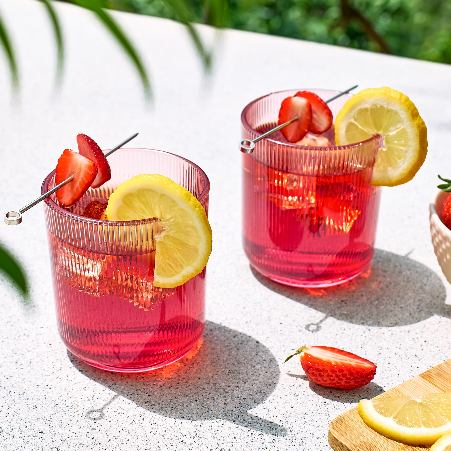 Strawberry Lemon Cocktail Drink Mix | Wine Slush & Mocktail Mixer Jar