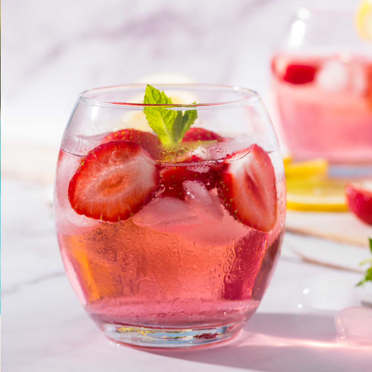 Strawberry Sangria Cocktail Drink Mix | Wine Slush & Mocktail Mixer Jar