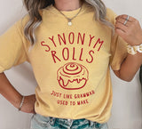 Synonym Rolls Funny Teacher Comfort Colors Tshirt