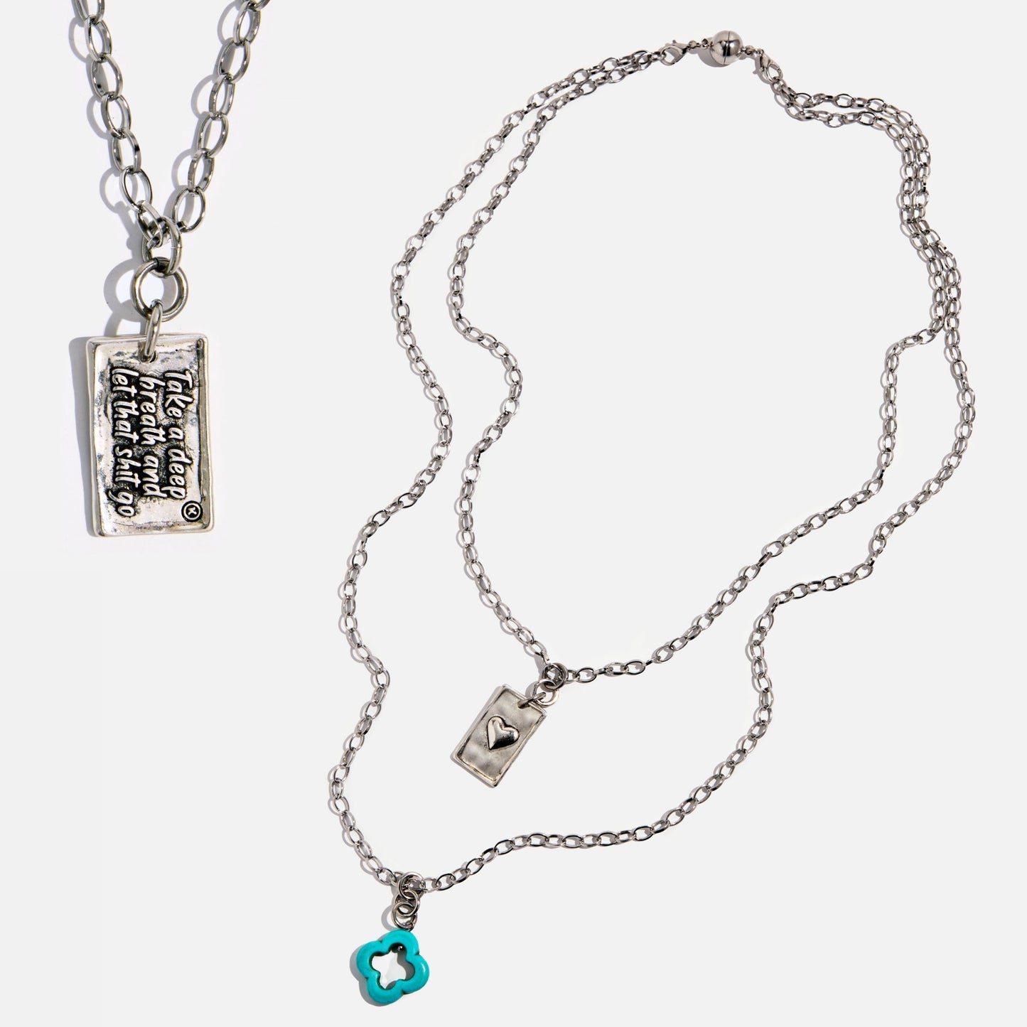 Take a Deep Breath and Let That Shit Go Original Lite Necklace