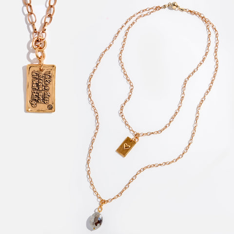 Take a Deep Breath and Let That Shit Go Original Lite Necklace