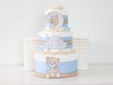 Teddy Bear Diaper Cake Collection - Blue