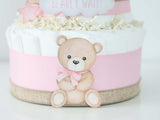 Teddy Bear Diaper Cake Collection - Pink