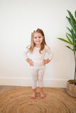 Two-Piece Pajama Set - Neutral Rectangles